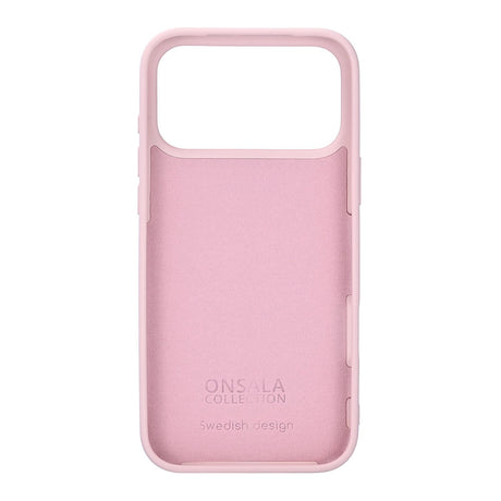 Onsala iPhone 17 Pro Max/iPhone 18 Pro Max Skal Silikonkänsla Chalk Pink