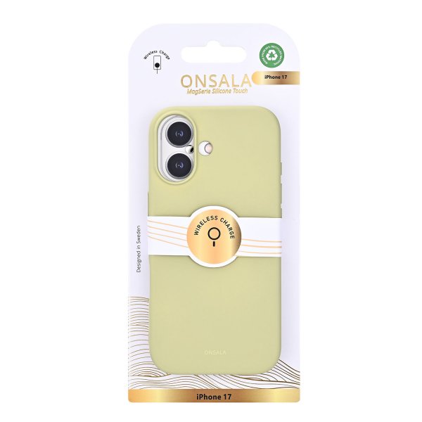 Onsala iPhone 17 Skal Silikonkänsla Lime
