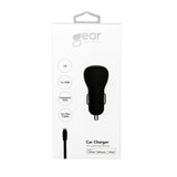 Gear Billaddare 1xUSB 1A Lightning Kabel 1m MFI Svart