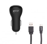 Gear Billaddare 1xUSB 1A Micro-USB babel 1m Svart