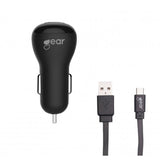 Gear Billaddare 1xUSB 1A Micro-USB babel 1m Svart