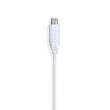 Gear Laddkabel Micro-USB till USB-A 0.3m Vit