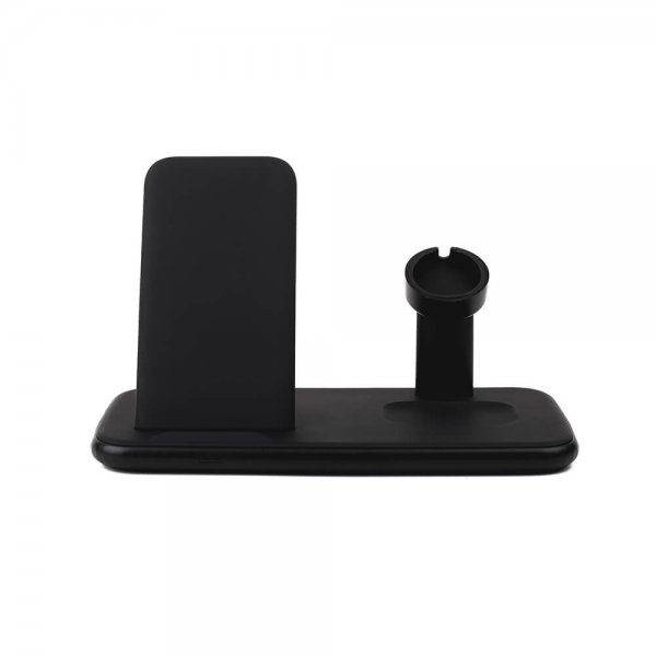 Gear Trådlös Tripple QI Laddare Mobil/Watch/Airpods 20W Svart