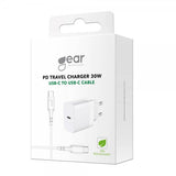 Gear Laddare med Kabel PD/PPS Travel Charger 30W Vit