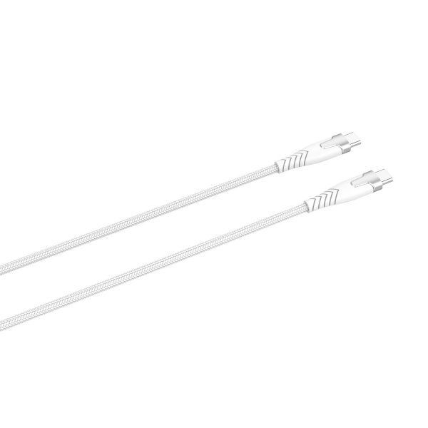 Gear Kabel Kevlar USB-C till USB-C 1.5m Vit