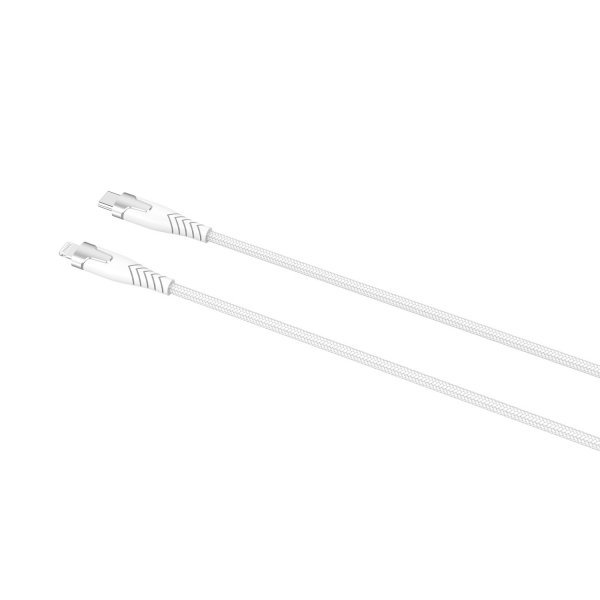Gear Kabel Kevlar USB-C till Lightning 1.5m Vit
