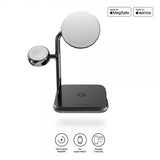 Zens 4-in-1 MagSafe/Watch Wireless Charging Station Svart