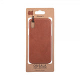 Onsala iPhone X/Xs Skal Äkta Läder Brun