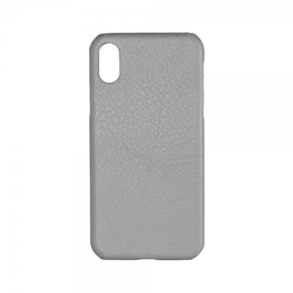 Onsala iPhone X/Xs Skal Äkta Läder Grå