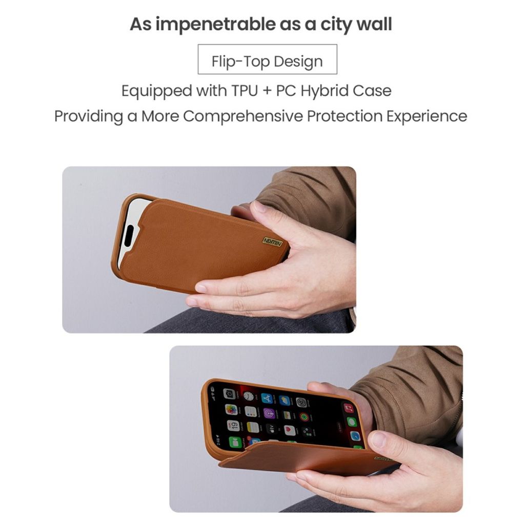 Nillkin iPhone 17 Pro/iPhone 18 Pro Fodral Qin Pro Svart
