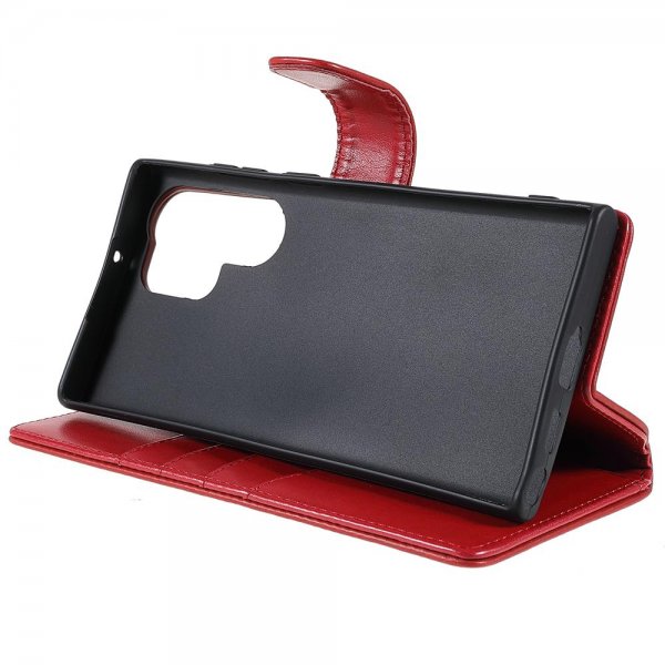 Nordic Covers Samsung Galaxy S22 Ultra Fodral Essential Leather Poppy Red
