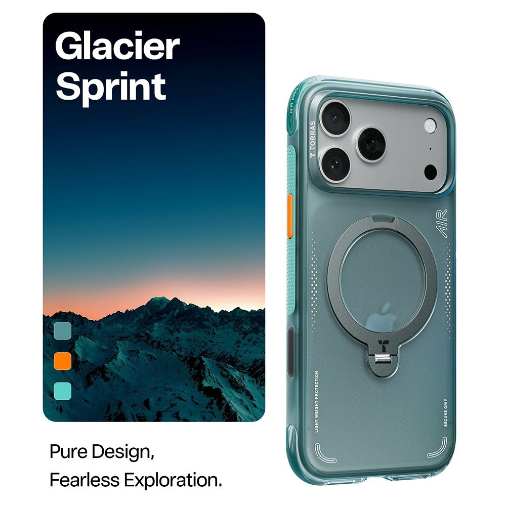 Torras iPhone 17 Pro Skal Ostand Q3 Air Glacier Sprint