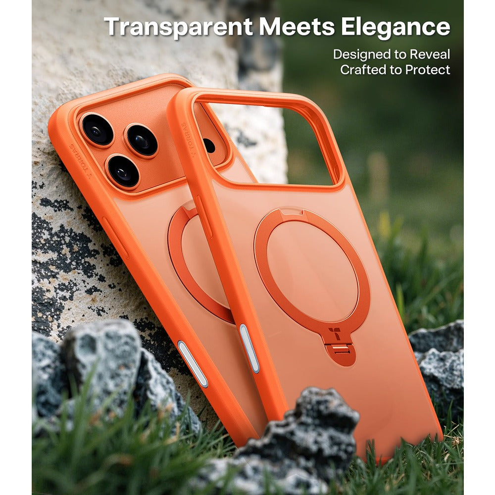 Torras iPhone 17 Pro Max Skal Ostand Q3 Spin Energy Orange