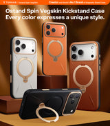 Torras iPhone 17 Pro Max Skal Ostand Q3 Vegskin Pearl Gray