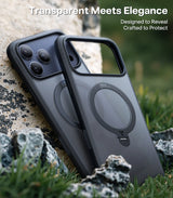 Torras iPhone 17 Pro Max Skal Ostand Q3 Spin Obsidian Black
