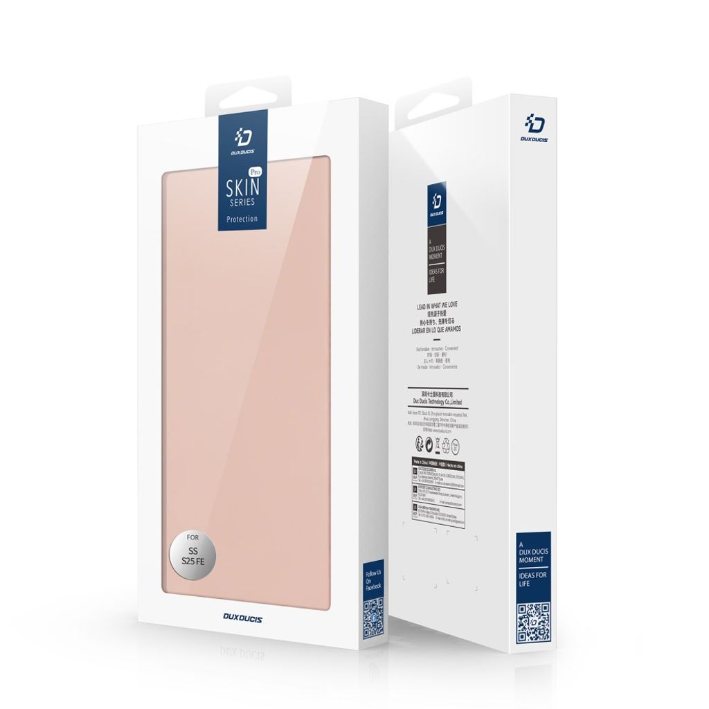 Dux Ducis Samsung Galaxy S25 FE Fodral Skin Pro Series Rosa