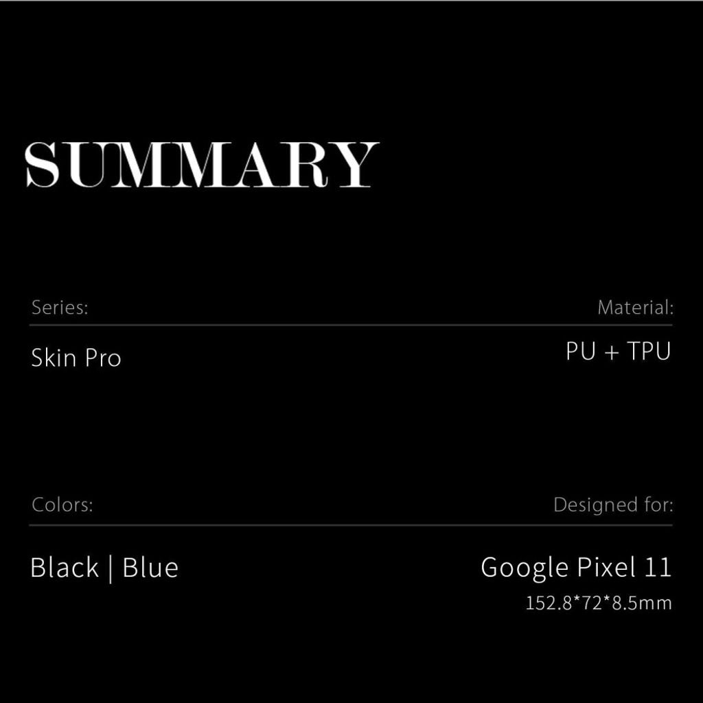 Dux Ducis Google Pixel 11 Fodral Skin Pro Series Svart