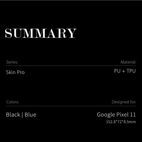 Dux Ducis Google Pixel 11 Fodral Skin Pro Series Svart