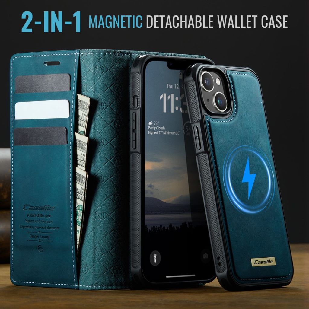 CaseMe iPhone 14 Plus/iPhone 15 Plus Fodral C49 Series Grön