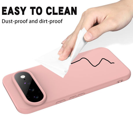 Google Pixel 11 Pro XL Skal med Strap Silikon Rosa