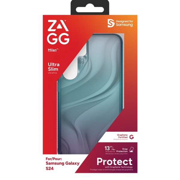 ZAGG Samsung Galaxy S24 Skal Milan Deep Aurora