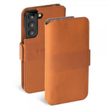 Krusell Samsung Galaxy S22 Fodral Leather PhoneWallet Cognac