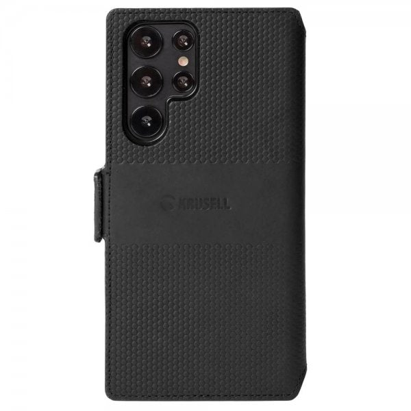 Krusell Samsung Galaxy S22 Ultra Fodral Leather PhoneWallet Svart