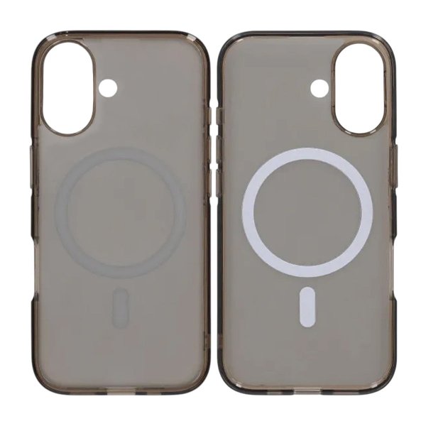 iPhone 17 Skal TPU MagSafe Svart Transparent