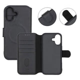 Rvelon iPhone 17 Fodral 4 Kortfack MagSafe Svart