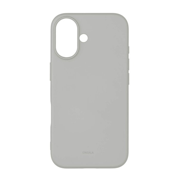 Onsala iPhone 16 Pro Skal Silikonkänsla Concrete