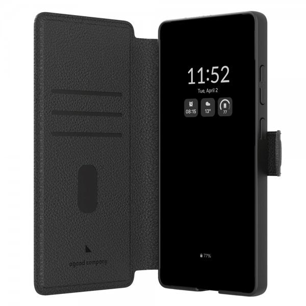 agood company Samsung Galaxy S25 Ultra Fodral Cirkulärt Plånboksfodral Svart