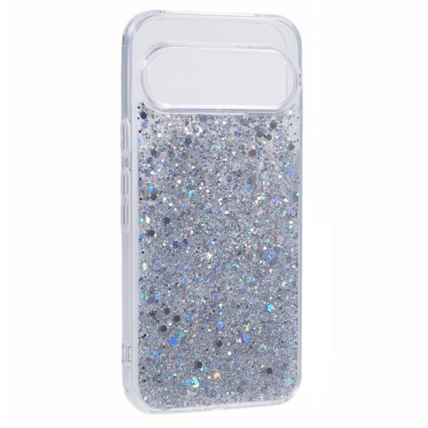 Nordic Covers Google Pixel 9/Pixel 9 Pro Skal Sparkle Series Stardust Silver