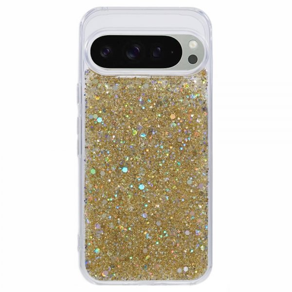Nordic Covers Google Pixel 9/Pixel 9 Pro Skal Sparkle Series Citrine Gold