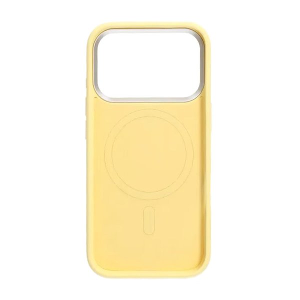 iPhone 17 Pro Max Skal Silikon MagSafe Gul