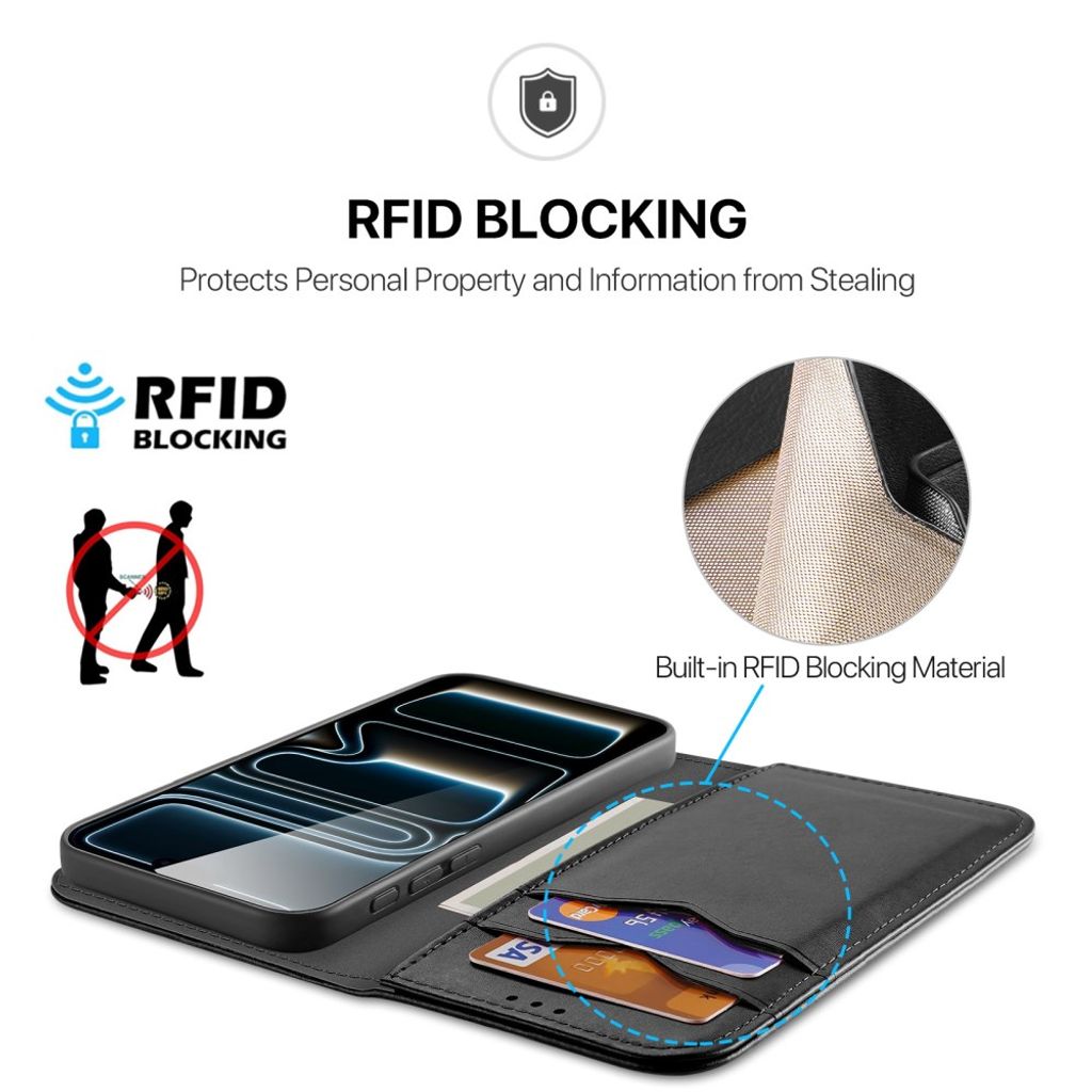 Dux Ducis iPhone 17 Pro Max/iPhone 18 Pro Max Fodral Hivo Series Svart