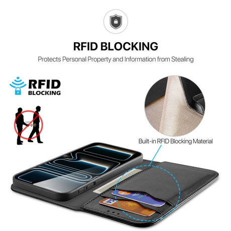 Dux Ducis iPhone 17 Pro Max/iPhone 18 Pro Max Fodral Hivo Series Svart