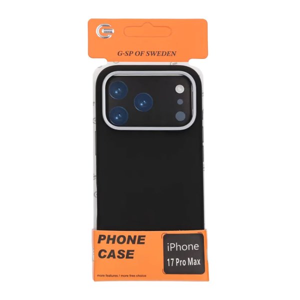 iPhone 17 Pro Max Skal Silikon MagSafe Stativ Svart