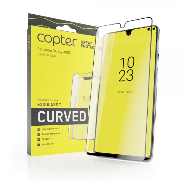 Copter Samsung Galaxy A02s Skärmskydd Exoglass Curved