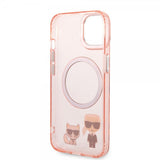 Karl Lagerfeld iPhone 14 Plus Skal Karl & Choupette MagSafe Rosa