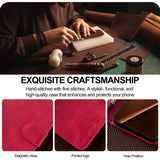 Lc.Imeeke Xiaomi 17T Fodral med Kortfack Stativfunktion Rosa