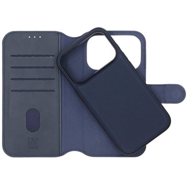Rvelon iPhone 17 Pro Fodral 4 Kortfack Löstagbart Skal Blå