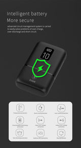 SiGN Mini Powerbank med Display 10 000mAh Svart