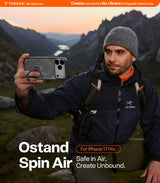 Torras iPhone 17 Pro Skal Ostand Q3 Air Shadow Black