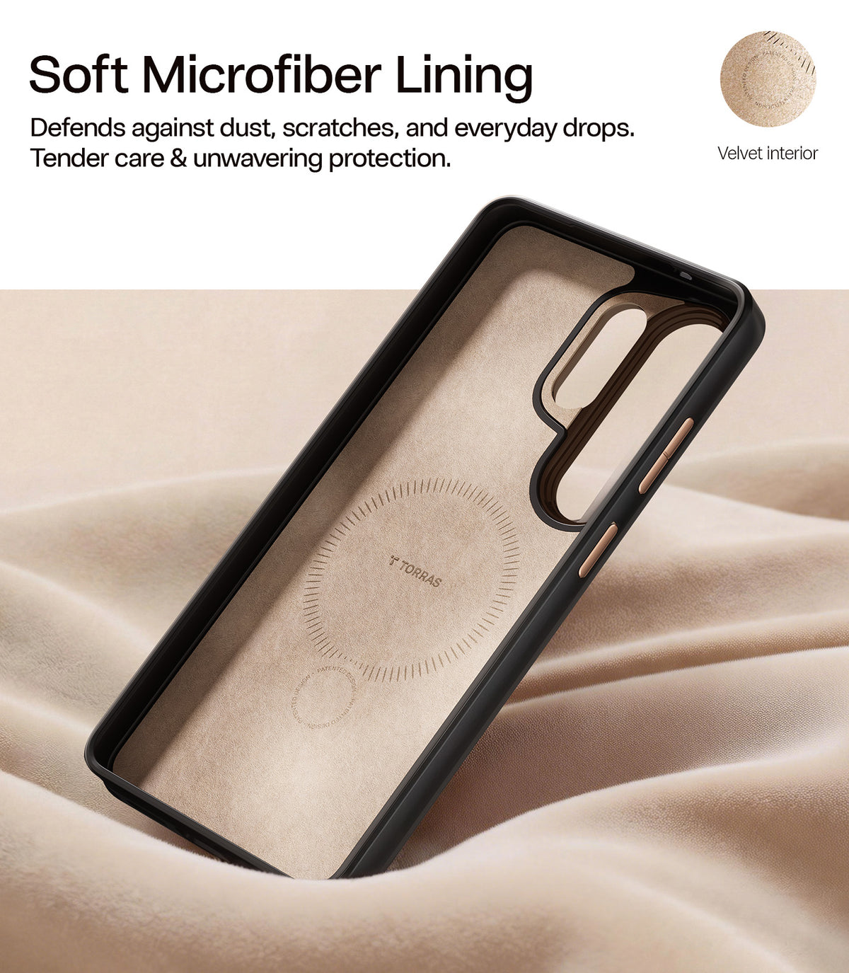 Torras Samsung Galaxy S26 Ultra Skal Ostand Q3 Vegskin Amber Brown