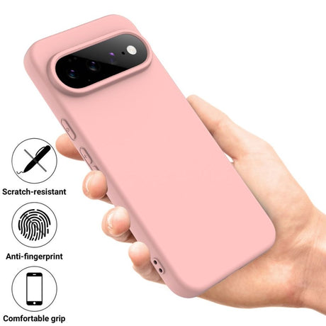 Google Pixel 11 Pro XL Skal med Strap Silikon Rosa