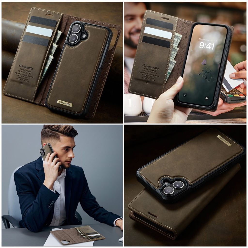 CaseMe iPhone 17 Fodral C49 Series Brun