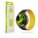Mobile Origin Samsung Galaxy Watch 20mm Armband Easy Strap Svart Gul
