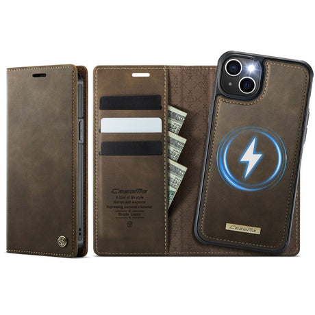 CaseMe iPhone 15 Fodral C49 Series Brun