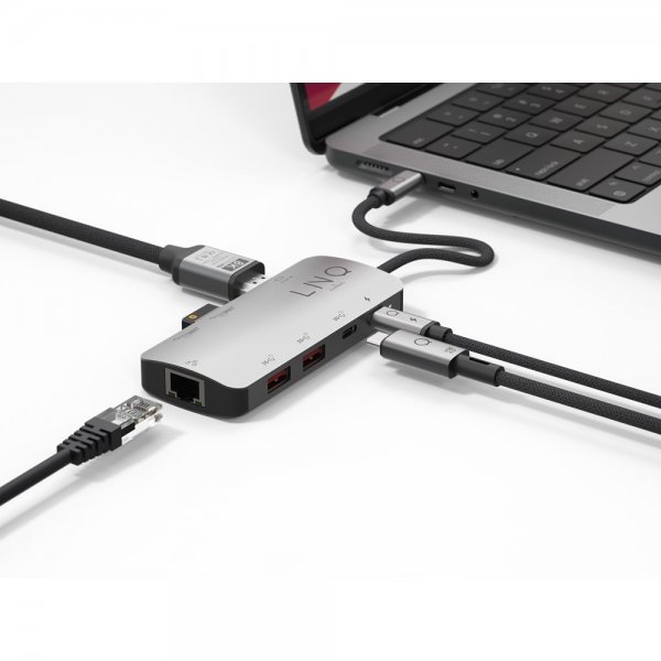 LINQ 8 in 1 PRO 8K USB-C Multiport Hub