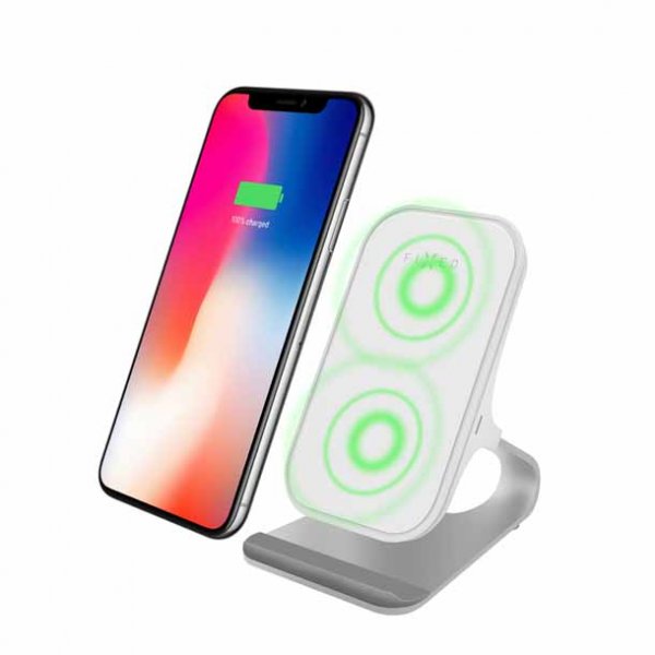Fixed Trådlös Laddare Frame Wireless Table Stand 15W Vit